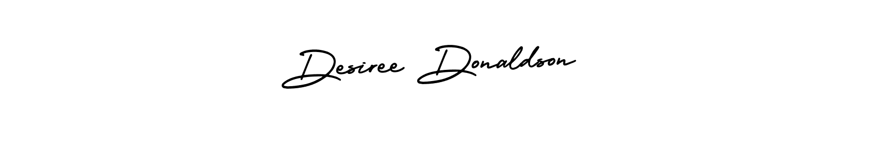 Make a beautiful signature design for name Desiree Donaldson. With this signature (AmerikaSignatureDemo-Regular) style, you can create a handwritten signature for free. Desiree Donaldson signature style 3 images and pictures png