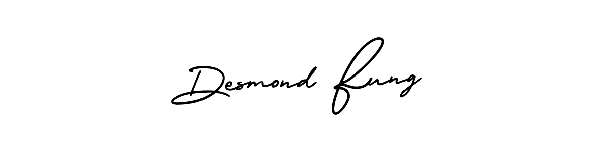 This is the best signature style for the Desmond Fung name. Also you like these signature font (AmerikaSignatureDemo-Regular). Mix name signature. Desmond Fung signature style 3 images and pictures png