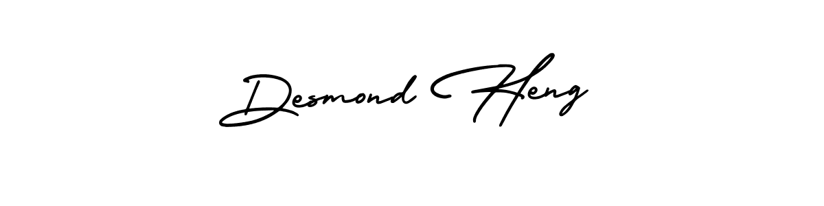 Make a beautiful signature design for name Desmond Heng. With this signature (AmerikaSignatureDemo-Regular) style, you can create a handwritten signature for free. Desmond Heng signature style 3 images and pictures png