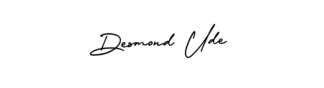 Make a beautiful signature design for name Desmond Ude. Use this online signature maker to create a handwritten signature for free. Desmond Ude signature style 3 images and pictures png