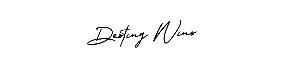 Make a beautiful signature design for name Destiny Wins. With this signature (AmerikaSignatureDemo-Regular) style, you can create a handwritten signature for free. Destiny Wins signature style 3 images and pictures png