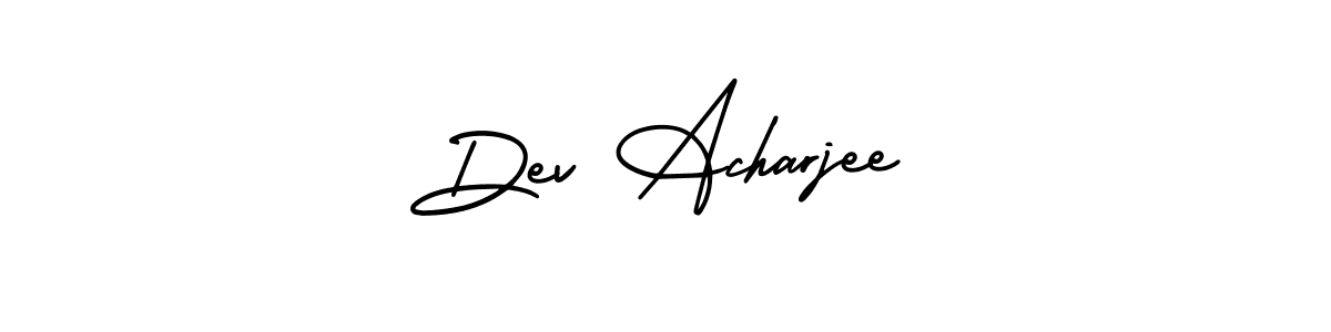 How to make Dev Acharjee name signature. Use AmerikaSignatureDemo-Regular style for creating short signs online. This is the latest handwritten sign. Dev Acharjee signature style 3 images and pictures png