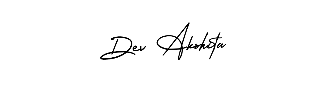 Design your own signature with our free online signature maker. With this signature software, you can create a handwritten (AmerikaSignatureDemo-Regular) signature for name Dev Akshita. Dev Akshita signature style 3 images and pictures png