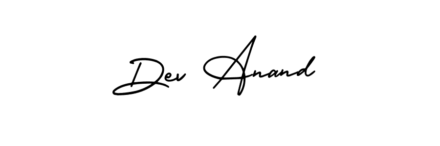 Use a signature maker to create a handwritten signature online. With this signature software, you can design (AmerikaSignatureDemo-Regular) your own signature for name Dev Anand. Dev Anand signature style 3 images and pictures png