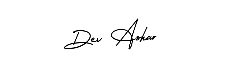 Make a beautiful signature design for name Dev Ashar. With this signature (AmerikaSignatureDemo-Regular) style, you can create a handwritten signature for free. Dev Ashar signature style 3 images and pictures png