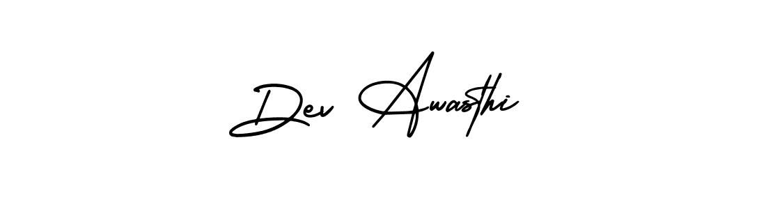 Make a beautiful signature design for name Dev Awasthi. Use this online signature maker to create a handwritten signature for free. Dev Awasthi signature style 3 images and pictures png