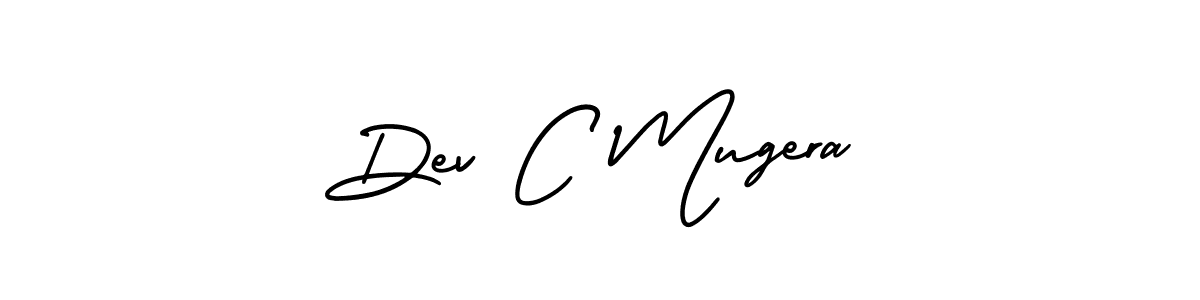 Design your own signature with our free online signature maker. With this signature software, you can create a handwritten (AmerikaSignatureDemo-Regular) signature for name Dev C Mugera. Dev C Mugera signature style 3 images and pictures png