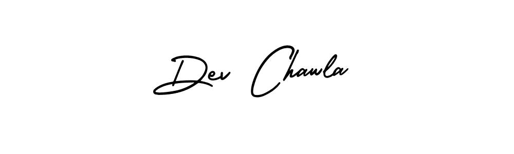 This is the best signature style for the Dev Chawla name. Also you like these signature font (AmerikaSignatureDemo-Regular). Mix name signature. Dev Chawla signature style 3 images and pictures png