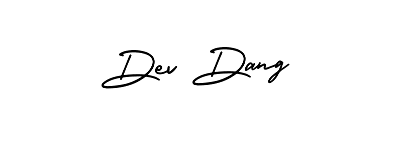 Make a beautiful signature design for name Dev Dang. With this signature (AmerikaSignatureDemo-Regular) style, you can create a handwritten signature for free. Dev Dang signature style 3 images and pictures png