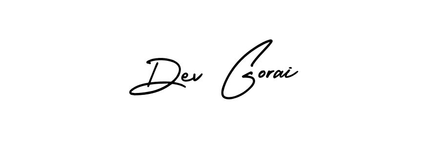 Also You can easily find your signature by using the search form. We will create Dev Gorai name handwritten signature images for you free of cost using AmerikaSignatureDemo-Regular sign style. Dev Gorai signature style 3 images and pictures png