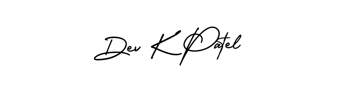 Create a beautiful signature design for name Dev K Patel. With this signature (AmerikaSignatureDemo-Regular) fonts, you can make a handwritten signature for free. Dev K Patel signature style 3 images and pictures png