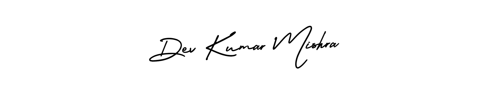 Make a beautiful signature design for name Dev Kumar Mishra. With this signature (AmerikaSignatureDemo-Regular) style, you can create a handwritten signature for free. Dev Kumar Mishra signature style 3 images and pictures png