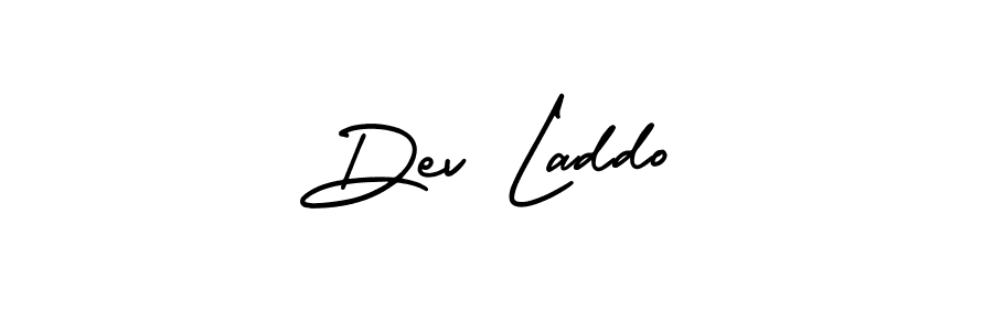 Use a signature maker to create a handwritten signature online. With this signature software, you can design (AmerikaSignatureDemo-Regular) your own signature for name Dev Laddo. Dev Laddo signature style 3 images and pictures png