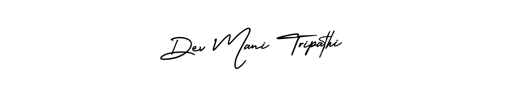 AmerikaSignatureDemo-Regular is a professional signature style that is perfect for those who want to add a touch of class to their signature. It is also a great choice for those who want to make their signature more unique. Get Dev Mani Tripathi name to fancy signature for free. Dev Mani Tripathi signature style 3 images and pictures png
