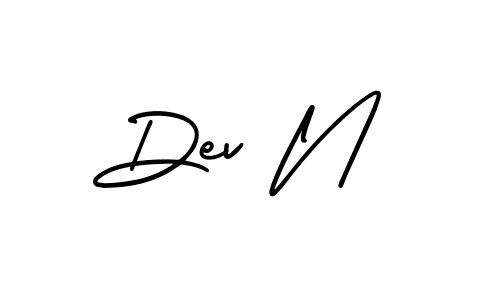 Also we have Dev N name is the best signature style. Create professional handwritten signature collection using AmerikaSignatureDemo-Regular autograph style. Dev N signature style 3 images and pictures png