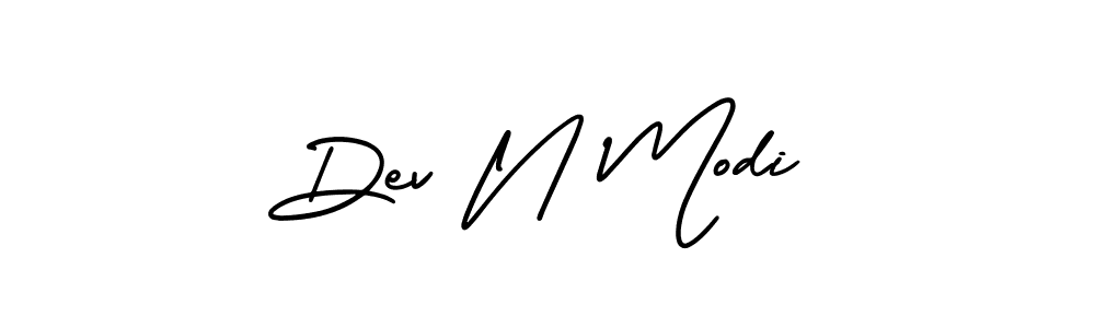 Design your own signature with our free online signature maker. With this signature software, you can create a handwritten (AmerikaSignatureDemo-Regular) signature for name Dev N Modi. Dev N Modi signature style 3 images and pictures png