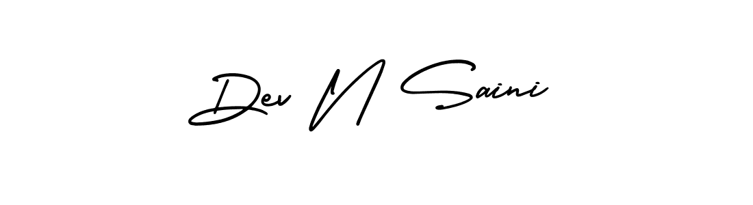 How to make Dev N Saini signature? AmerikaSignatureDemo-Regular is a professional autograph style. Create handwritten signature for Dev N Saini name. Dev N Saini signature style 3 images and pictures png