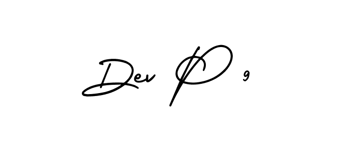 Use a signature maker to create a handwritten signature online. With this signature software, you can design (AmerikaSignatureDemo-Regular) your own signature for name Dev P 9. Dev P 9 signature style 3 images and pictures png