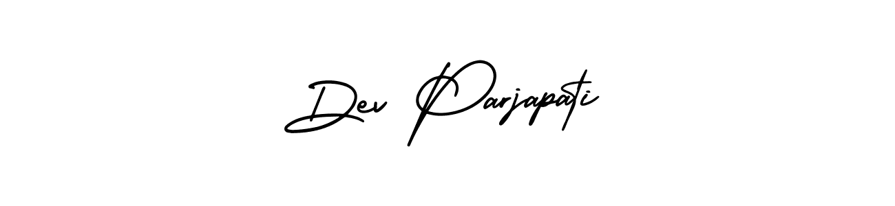 Make a short Dev Parjapati signature style. Manage your documents anywhere anytime using AmerikaSignatureDemo-Regular. Create and add eSignatures, submit forms, share and send files easily. Dev Parjapati signature style 3 images and pictures png