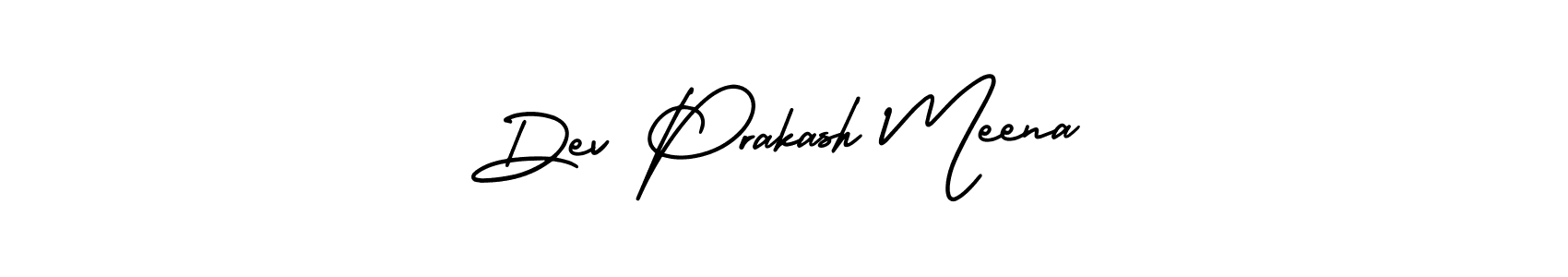 Dev Prakash Meena stylish signature style. Best Handwritten Sign (AmerikaSignatureDemo-Regular) for my name. Handwritten Signature Collection Ideas for my name Dev Prakash Meena. Dev Prakash Meena signature style 3 images and pictures png