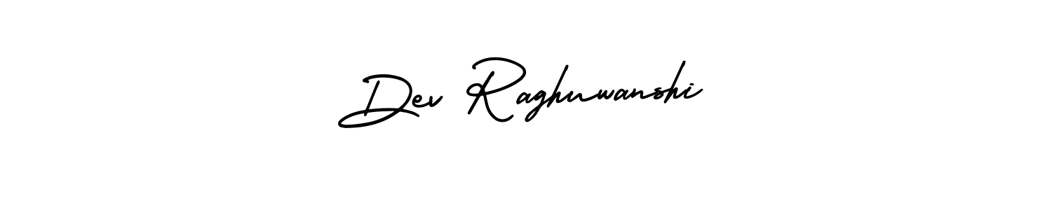 This is the best signature style for the Dev Raghuwanshi name. Also you like these signature font (AmerikaSignatureDemo-Regular). Mix name signature. Dev Raghuwanshi signature style 3 images and pictures png