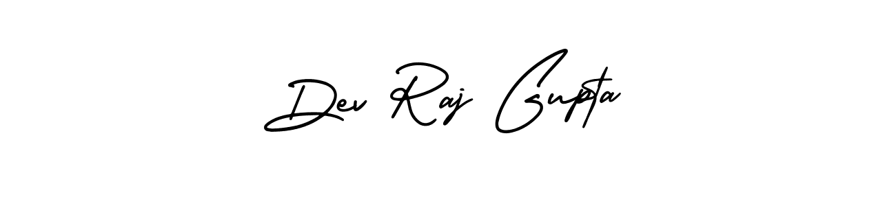 How to make Dev Raj Gupta name signature. Use AmerikaSignatureDemo-Regular style for creating short signs online. This is the latest handwritten sign. Dev Raj Gupta signature style 3 images and pictures png