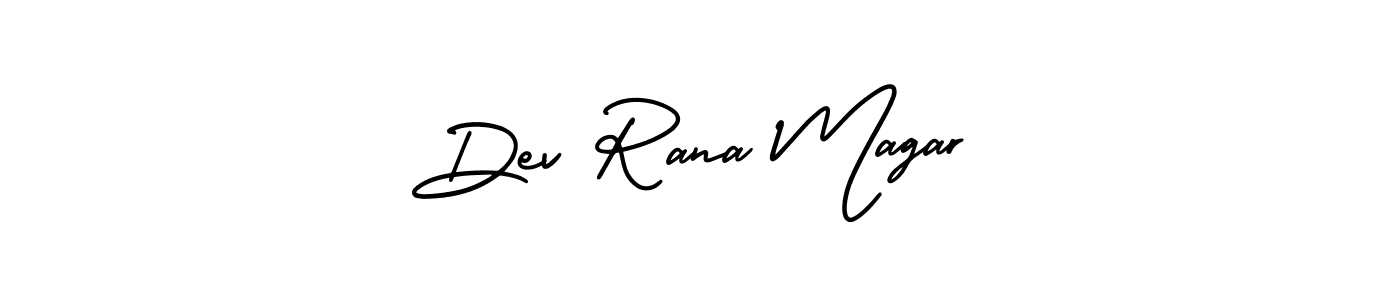 Also You can easily find your signature by using the search form. We will create Dev Rana Magar name handwritten signature images for you free of cost using AmerikaSignatureDemo-Regular sign style. Dev Rana Magar signature style 3 images and pictures png