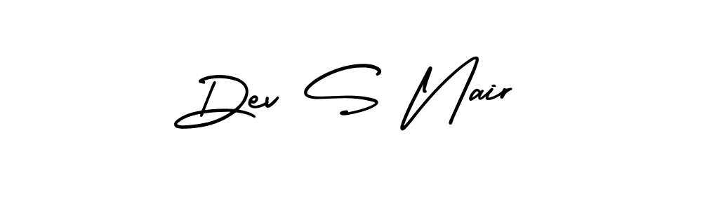 Also You can easily find your signature by using the search form. We will create Dev S Nair name handwritten signature images for you free of cost using AmerikaSignatureDemo-Regular sign style. Dev S Nair signature style 3 images and pictures png