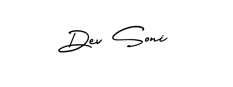 Dev Soni stylish signature style. Best Handwritten Sign (AmerikaSignatureDemo-Regular) for my name. Handwritten Signature Collection Ideas for my name Dev Soni. Dev Soni signature style 3 images and pictures png
