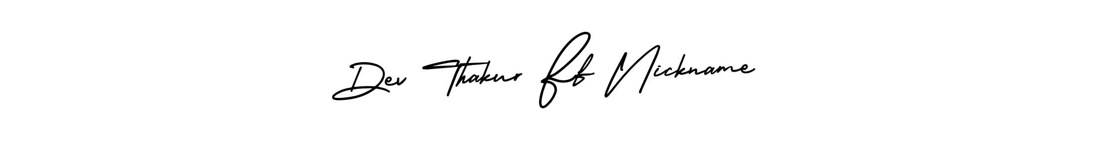 The best way (AmerikaSignatureDemo-Regular) to make a short signature is to pick only two or three words in your name. The name Dev Thakur Ff Nickname include a total of six letters. For converting this name. Dev Thakur Ff Nickname signature style 3 images and pictures png