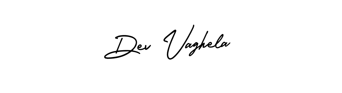 Design your own signature with our free online signature maker. With this signature software, you can create a handwritten (AmerikaSignatureDemo-Regular) signature for name Dev Vaghela. Dev Vaghela signature style 3 images and pictures png