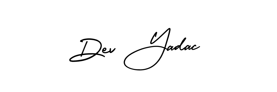 Also You can easily find your signature by using the search form. We will create Dev Yadac name handwritten signature images for you free of cost using AmerikaSignatureDemo-Regular sign style. Dev Yadac signature style 3 images and pictures png