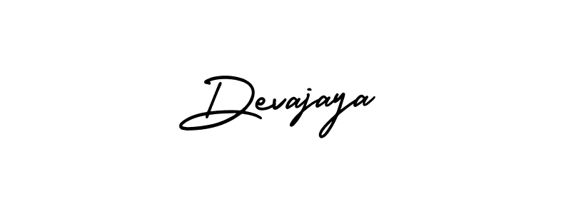 The best way (AmerikaSignatureDemo-Regular) to make a short signature is to pick only two or three words in your name. The name Devajaya include a total of six letters. For converting this name. Devajaya signature style 3 images and pictures png