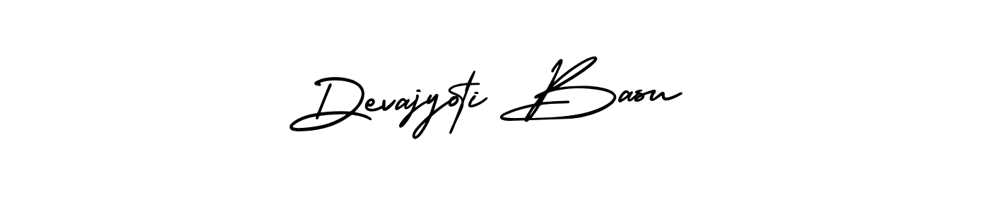 Use a signature maker to create a handwritten signature online. With this signature software, you can design (AmerikaSignatureDemo-Regular) your own signature for name Devajyoti Basu. Devajyoti Basu signature style 3 images and pictures png