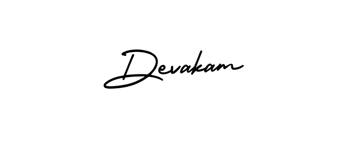 Also we have Devakam name is the best signature style. Create professional handwritten signature collection using AmerikaSignatureDemo-Regular autograph style. Devakam signature style 3 images and pictures png