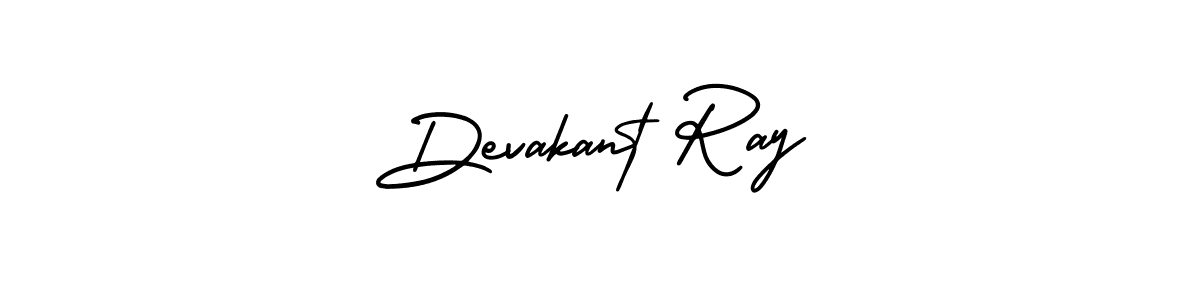 How to make Devakant Ray name signature. Use AmerikaSignatureDemo-Regular style for creating short signs online. This is the latest handwritten sign. Devakant Ray signature style 3 images and pictures png