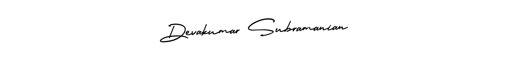 Create a beautiful signature design for name Devakumar Subramanian. With this signature (AmerikaSignatureDemo-Regular) fonts, you can make a handwritten signature for free. Devakumar Subramanian signature style 3 images and pictures png
