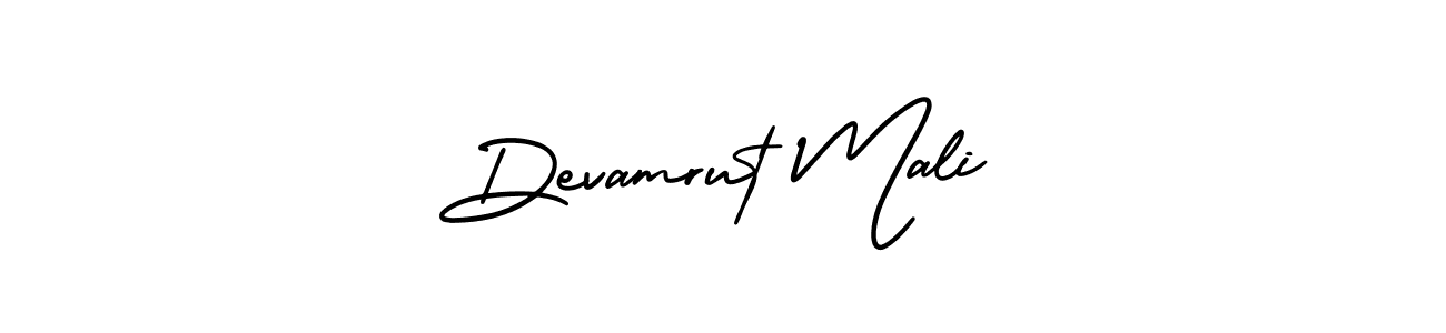 Similarly AmerikaSignatureDemo-Regular is the best handwritten signature design. Signature creator online .You can use it as an online autograph creator for name Devamrut Mali. Devamrut Mali signature style 3 images and pictures png