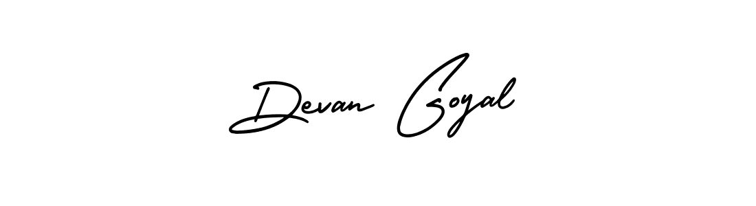 How to Draw Devan Goyal signature style? AmerikaSignatureDemo-Regular is a latest design signature styles for name Devan Goyal. Devan Goyal signature style 3 images and pictures png