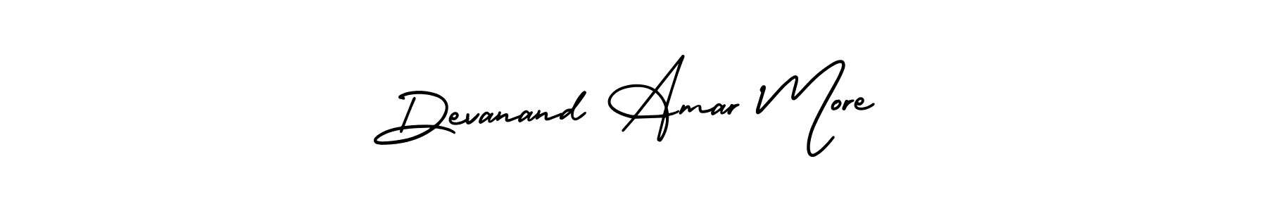 Design your own signature with our free online signature maker. With this signature software, you can create a handwritten (AmerikaSignatureDemo-Regular) signature for name Devanand Amar More. Devanand Amar More signature style 3 images and pictures png