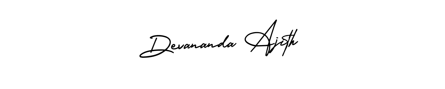 How to make Devananda Ajith signature? AmerikaSignatureDemo-Regular is a professional autograph style. Create handwritten signature for Devananda Ajith name. Devananda Ajith signature style 3 images and pictures png
