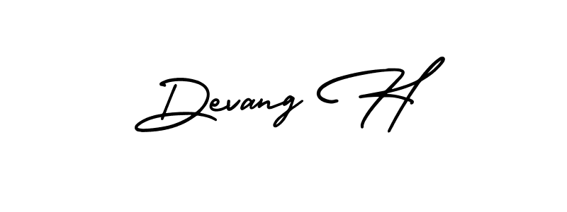 AmerikaSignatureDemo-Regular is a professional signature style that is perfect for those who want to add a touch of class to their signature. It is also a great choice for those who want to make their signature more unique. Get Devang H name to fancy signature for free. Devang H signature style 3 images and pictures png