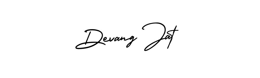 How to make Devang Jat signature? AmerikaSignatureDemo-Regular is a professional autograph style. Create handwritten signature for Devang Jat name. Devang Jat signature style 3 images and pictures png