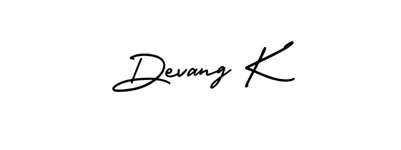 AmerikaSignatureDemo-Regular is a professional signature style that is perfect for those who want to add a touch of class to their signature. It is also a great choice for those who want to make their signature more unique. Get Devang K name to fancy signature for free. Devang K signature style 3 images and pictures png