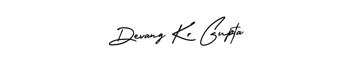 The best way (AmerikaSignatureDemo-Regular) to make a short signature is to pick only two or three words in your name. The name Devang Kr Gupta include a total of six letters. For converting this name. Devang Kr Gupta signature style 3 images and pictures png