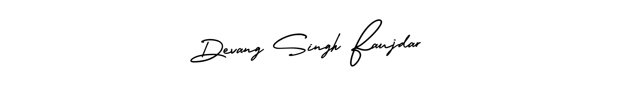 Also You can easily find your signature by using the search form. We will create Devang Singh Faujdar name handwritten signature images for you free of cost using AmerikaSignatureDemo-Regular sign style. Devang Singh Faujdar signature style 3 images and pictures png