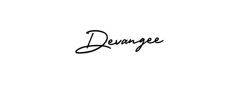 You should practise on your own different ways (AmerikaSignatureDemo-Regular) to write your name (Devangee) in signature. don't let someone else do it for you. Devangee signature style 3 images and pictures png