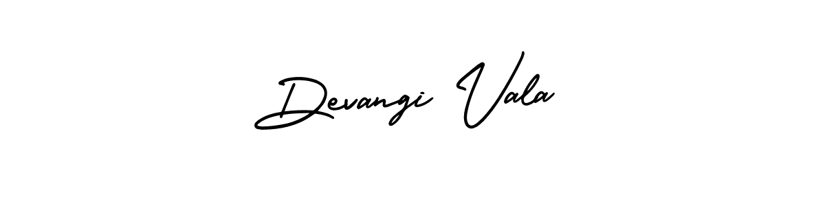 Create a beautiful signature design for name Devangi Vala. With this signature (AmerikaSignatureDemo-Regular) fonts, you can make a handwritten signature for free. Devangi Vala signature style 3 images and pictures png