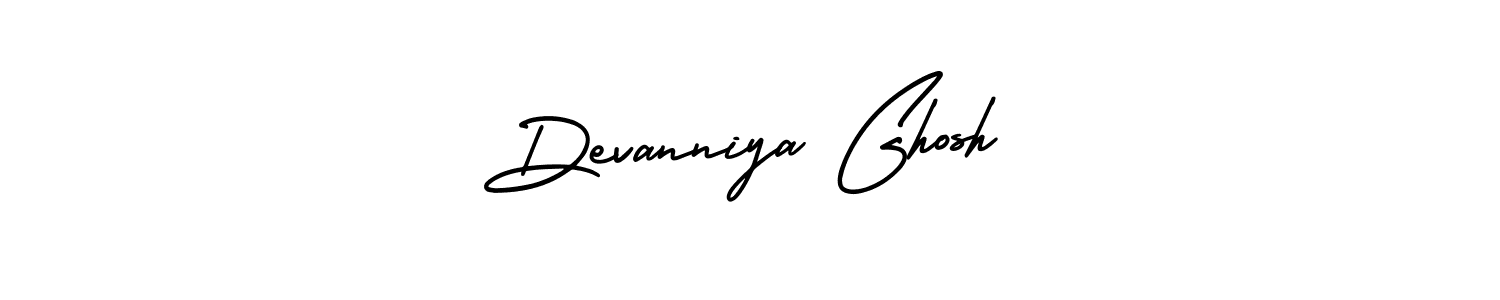 The best way (AmerikaSignatureDemo-Regular) to make a short signature is to pick only two or three words in your name. The name Devanniya Ghosh include a total of six letters. For converting this name. Devanniya Ghosh signature style 3 images and pictures png
