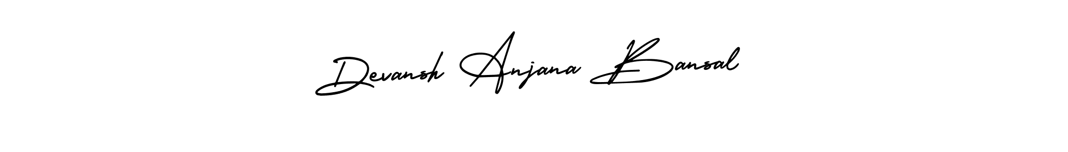 Make a beautiful signature design for name Devansh Anjana Bansal. Use this online signature maker to create a handwritten signature for free. Devansh Anjana Bansal signature style 3 images and pictures png